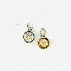 Love You Pick Up Sticks Reversible Charm